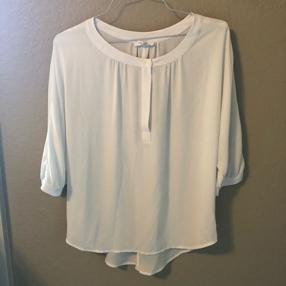 glam Tops - GLAM brand White Top - Functional Button